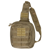 5.11 Rush Moab 6 Tactical Sling Pack Military Molle Backpack Bag, Style 56963, Brown - backpacks4less.com