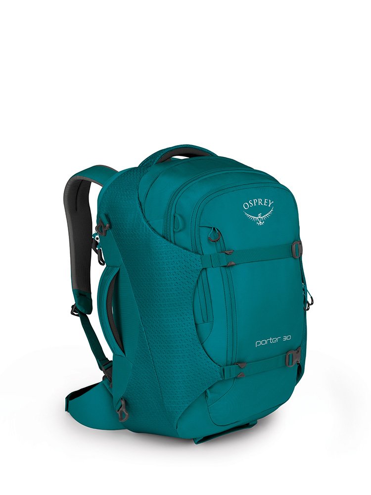 Osprey Packs Porter 30 Travel Backpack, Mineral Teal, One Size - backpacks4less.com