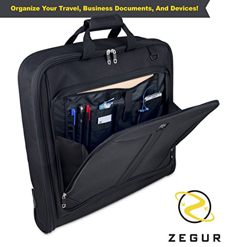 ZEGUR Suit Carry On Garment Bag for Travel & Business Trips With Shoul–