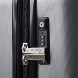 Mia Toro Italy Accera Hardside Spinner Carry-on,Aluminum, One Size