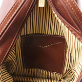 Tuscany Leather Shanghai Leather backpack Cognac - backpacks4less.com