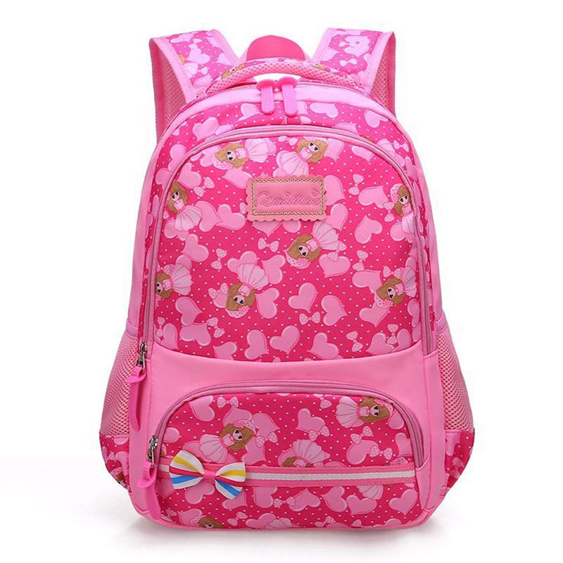 Ladyzone Camo School Backpack Lightweight Schoolbag Travel Camp Outdoor Daypack Bookbag for Your Children (Rosy) - backpacks4less.com