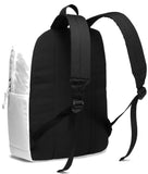 Lightweight Backpack for School, VASCHY Classic Basic Water Resistant Casual Daypack for Travel with Bottle Side Pockets (White) - backpacks4less.com