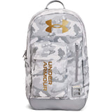 Under Armour Adult Halftime Backpack , White (100)/Metallic Gold , One Size Fits All