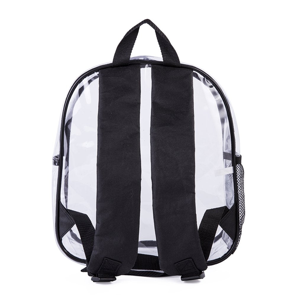 Vorspack Clear Mini Backpack - Stadium Approved 12x12x6 Small Clear  Backpack for Women Stadium Backpack with 2 Water Holders Heavy Duty for  Concert