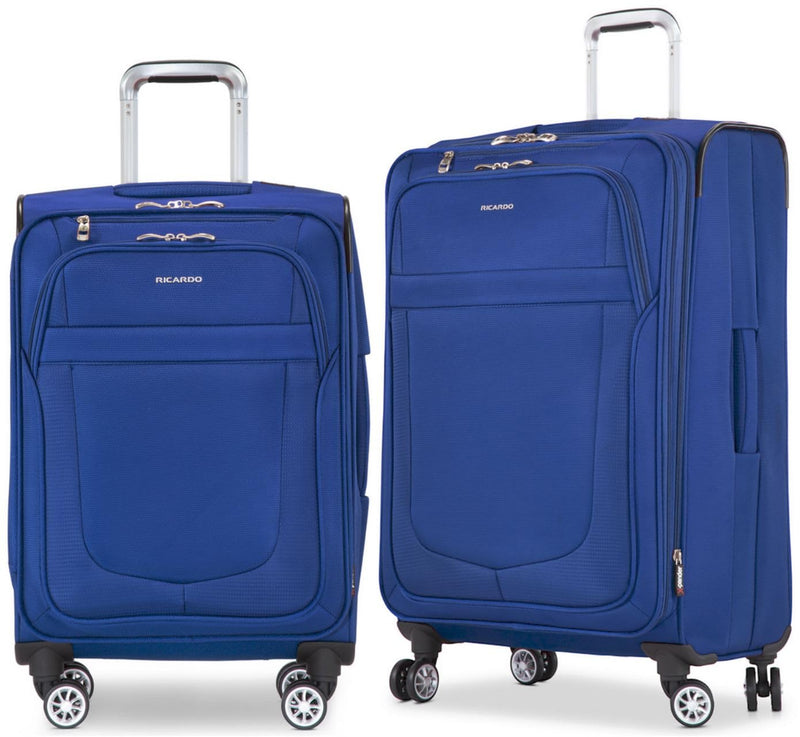 Ricardo Hermosa Softside 2-Piece Set (21" and 26") with FREE Travel Kit (Deep Blue)