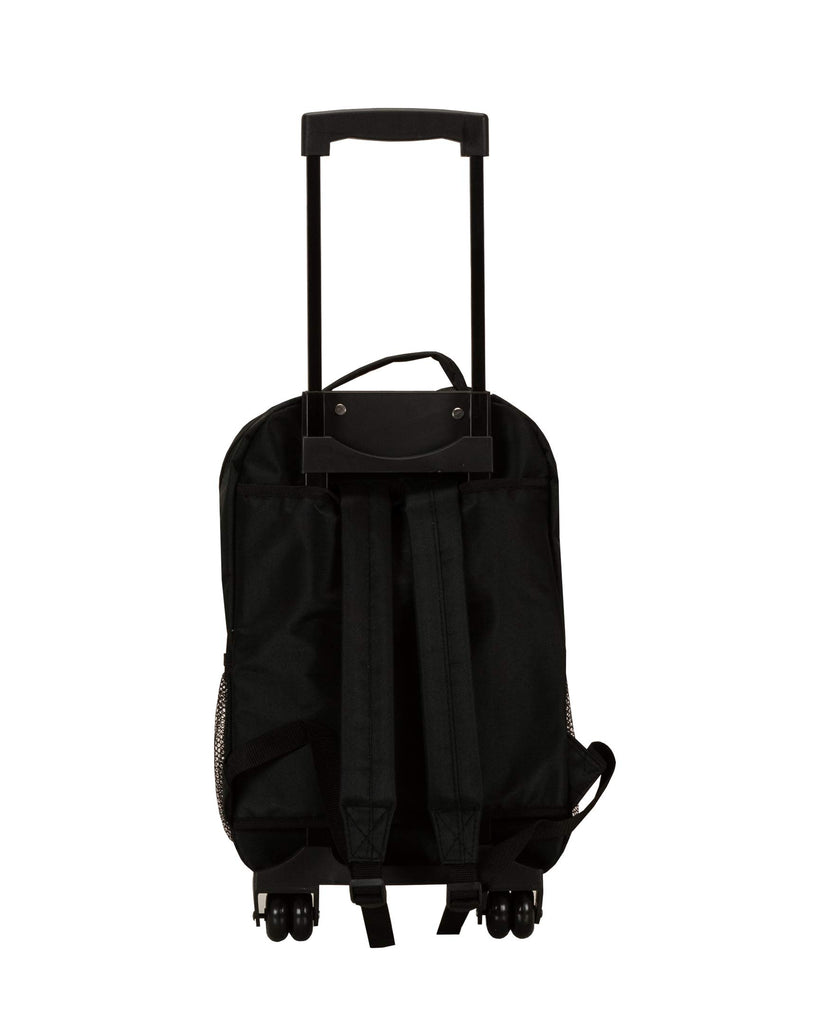 Rockland Luggage 17 Inch Rolling Backpack, Black, Medium - backpacks4less.com