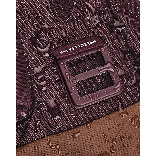 Under Armour Adult Halftime Backpack , Dark Maroon (600)/Metallic Silver , One Size Fits All