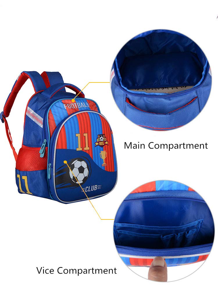 Meetbelify Big Kids School Backpack For Boys Kids Elementary School Bags Out Door Day Pack (footballbag) - backpacks4less.com