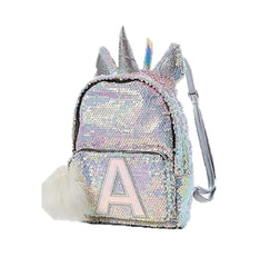Justice Unicorn Initial H Sequin Mini Backpack –