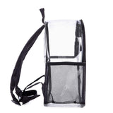 Stadium Approved Clear Mini Backpack - Heavy Duty Reflective Transparent Backpack for Concert, Security Travel &Sports - backpacks4less.com