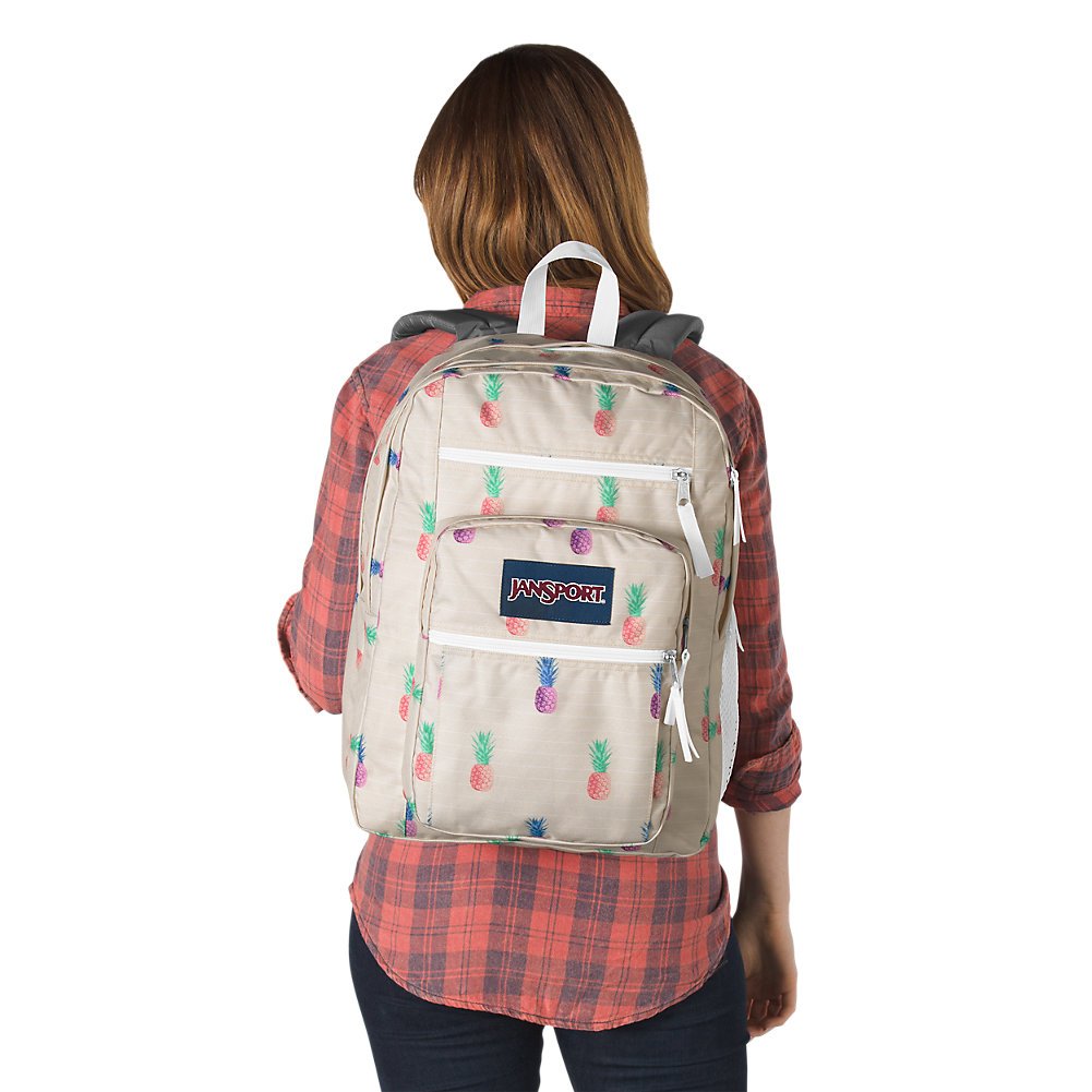 jansport backpack with pineapples JanSport Big Student Backpack - Pineapple Punch - Oversized