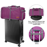 Canway 65L Travel Duffel Bag, Foldable Weekender Bag with Shoes Compartment for Men Women Water-proof & Tear Resistant (Lavender Purple, 65L) - backpacks4less.com