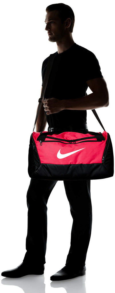 NIKE Brasilia Small Duffel - 9.0, Rush Pink/Black/White, Misc