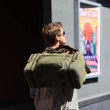 Plambag Canvas Duffle Bag for Travel, 50L Duffel Overnight Weekend Bag(Army Green) - backpacks4less.com