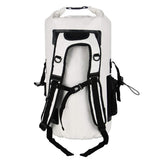 Buffalo Gear Portable Insulated Backpack Cooler Bag - Hands-Free and Collapsible, Waterproof and Soft-Sided Cooler Backpack for Hiking, The Beach, Picnics,Camping, Fishing - White,35 Liters,30 Can - backpacks4less.com