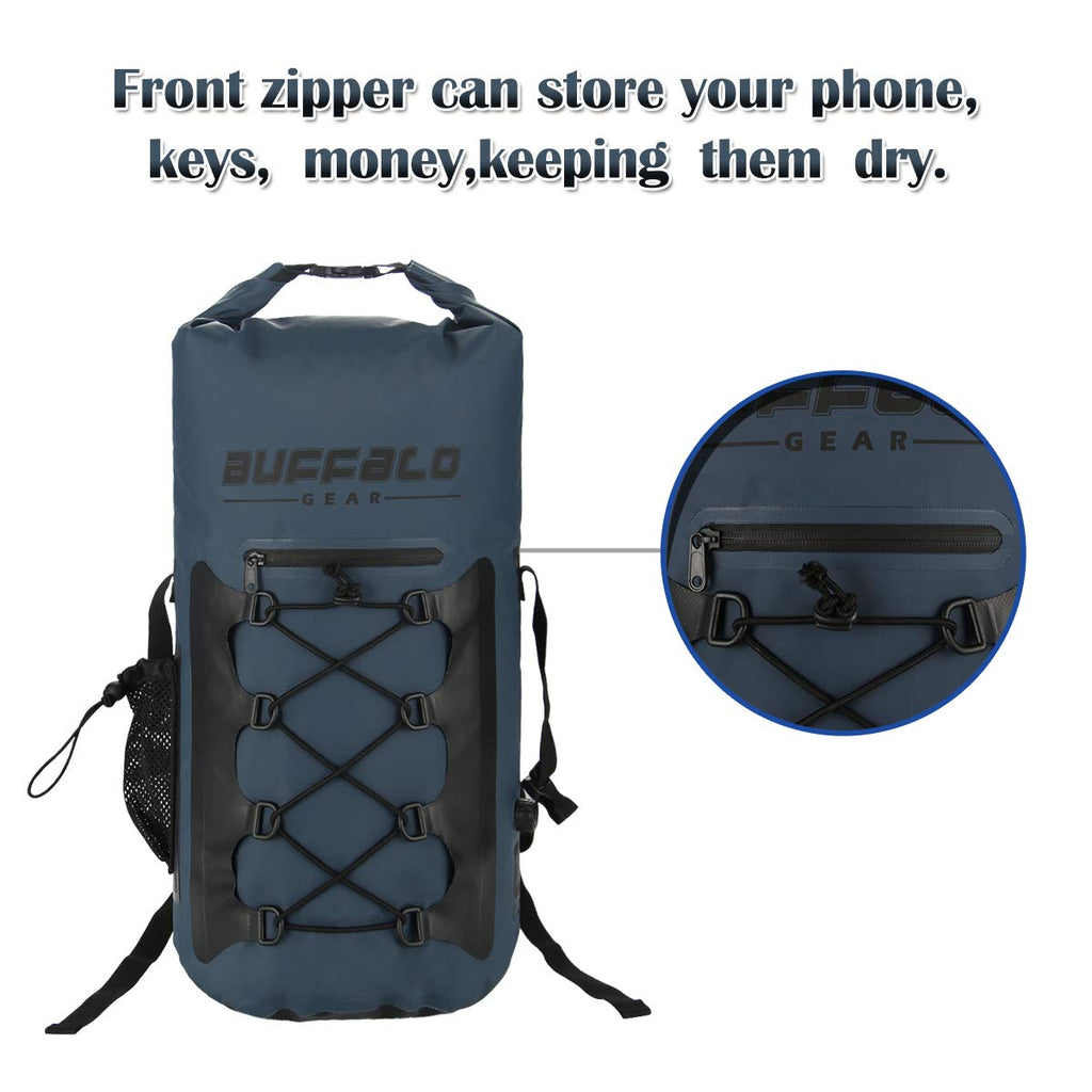 Buffalo Gear Portable Insulated Backpack Cooler Bag - Hands-free and C–