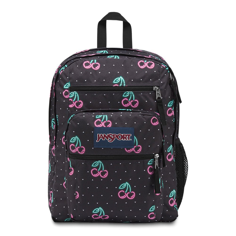 JanSport Backpack Pink Multicolor Animal Print Book Sack Neon Black Full  Size