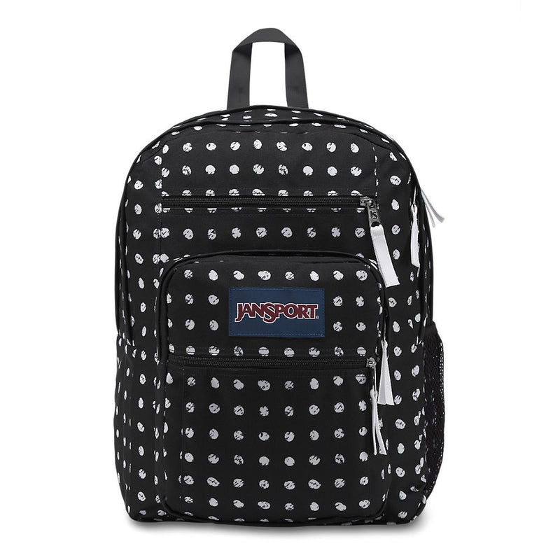 JanSport Big Student Backpack - Black Sketch Dot - Oversized - backpacks4less.com