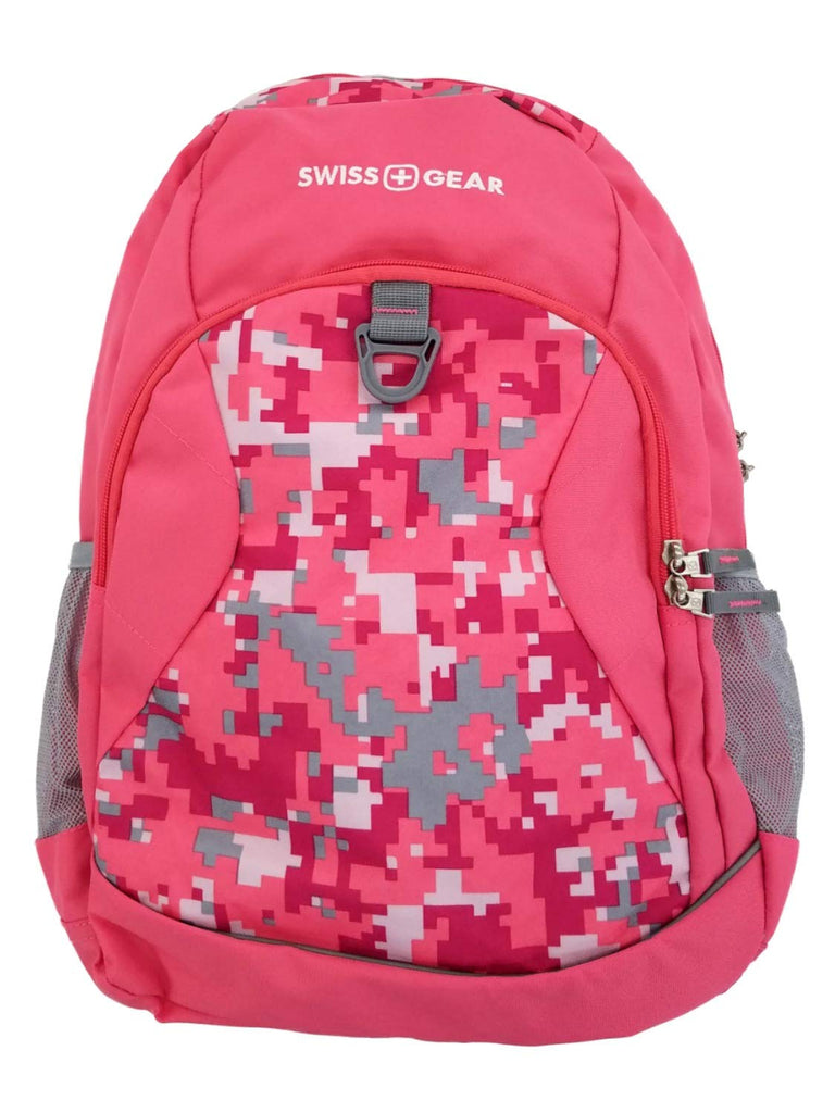 Swiss Gear Pink Digi Camo Computer Backpack Large Capacity School Travel Pack - backpacks4less.com