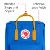 Fjallraven - Kanken Classic Backpack for Everyday, UN Blue/Warm Yellow - backpacks4less.com