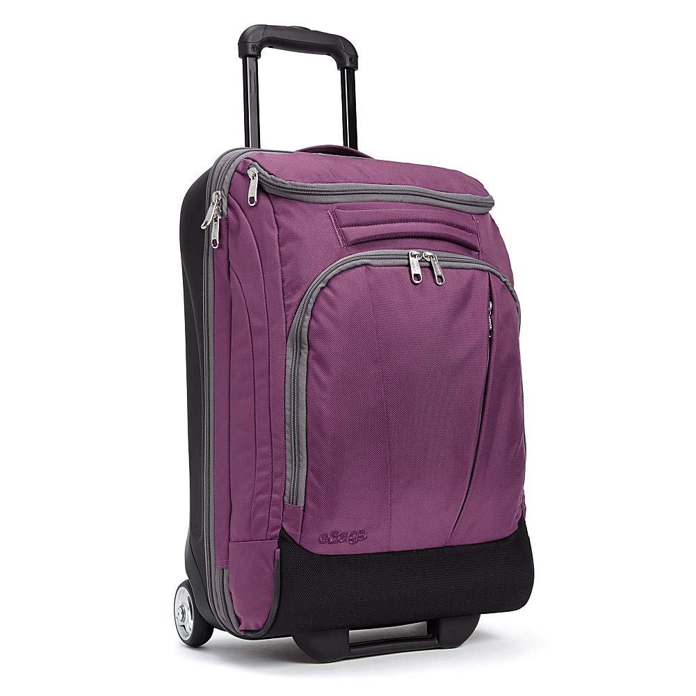 eBags TLS Mother Lode Mini 21" Wheeled Duffel Bag Luggage - Carry-On - (Eggplant) - backpacks4less.com