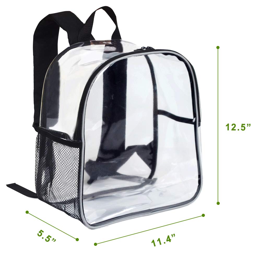 Paxiland Clear Backpack Small Stadium Approved for Women Clear Bag for Work  Travel Concert Sports Grey-m