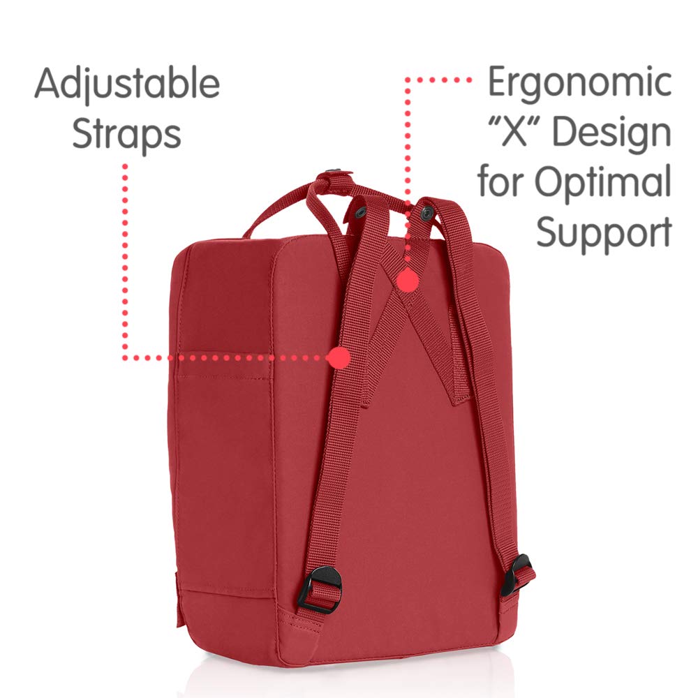 Fjallraven - Kanken Classic Backpack for Everyday, Deep Red - backpacks4less.com