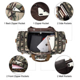 Plambag Canvas Duffle Bag for Travel, 50L Duffel Overnight Weekend Bag(Camouflage) - backpacks4less.com