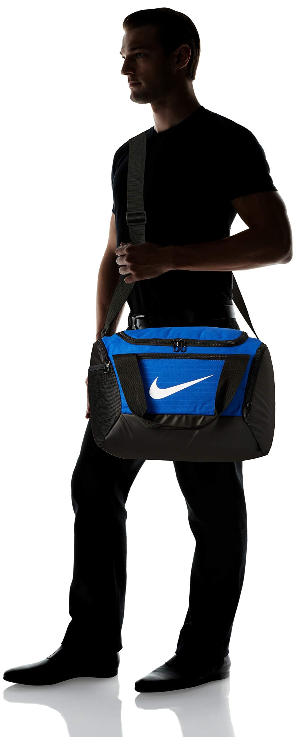 NIKE Brasilia X Small Duffel 9.0 Game Royal Black White Misc backpacks4less