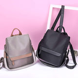 COOFIT Womens Backpack Casual Daypack Nylon Backpack Anti-theft Backpack Black Backpack Small - backpacks4less.com