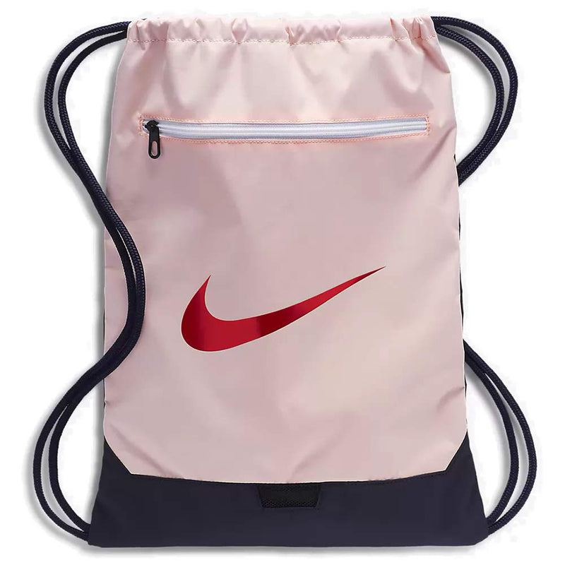 Nike Nike Brasilia Gym Sack - 9.0, Echo Pink/University Red/Dynamic Yellow, Misc - backpacks4less.com