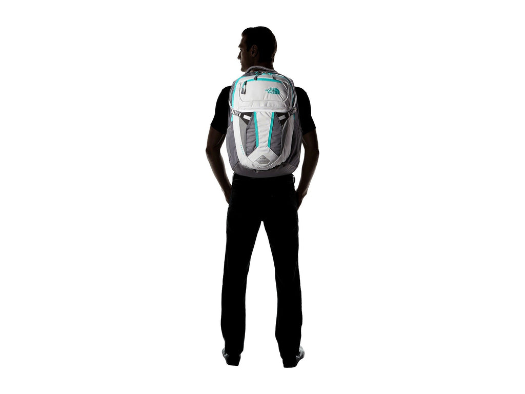 glacier green north face backpack The North Face Women's Women's Recon Glacier Grey White Heather/Pool Green One Size