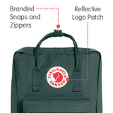 Fjallraven - Kanken Classic Backpack for Everyday, Forest Green - backpacks4less.com