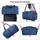 Canway 65L Travel Duffel Bag, Foldable Weekender Bag with Shoes Compartment for Men Women Water-proof & Tear Resistant - backpacks4less.com