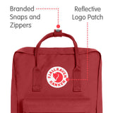 Fjallraven - Kanken Classic Backpack for Everyday, Deep Red - backpacks4less.com
