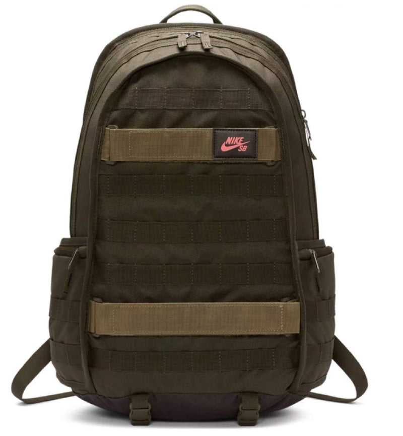 Nike Mens SB PREMIUM BACKPACK SOLID BA5403-223 - MEDIUM OLIVE/SEQUOIA/EMBER GLOW - backpacks4less.com