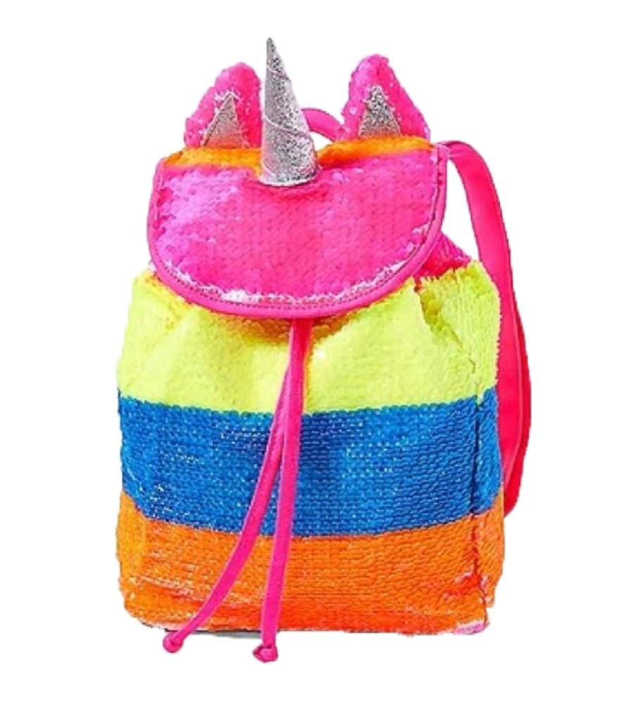 Justice Girls Rainbow Unicorn Mini Rucksack –