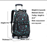 Meetbelify Boys Rolling Backpack Backpacks with Wheels for Boys for School Big Kids Roller Backpack on Wheels - backpacks4less.com