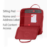 Fjallraven - Kanken Classic Backpack for Everyday, Deep Red - backpacks4less.com