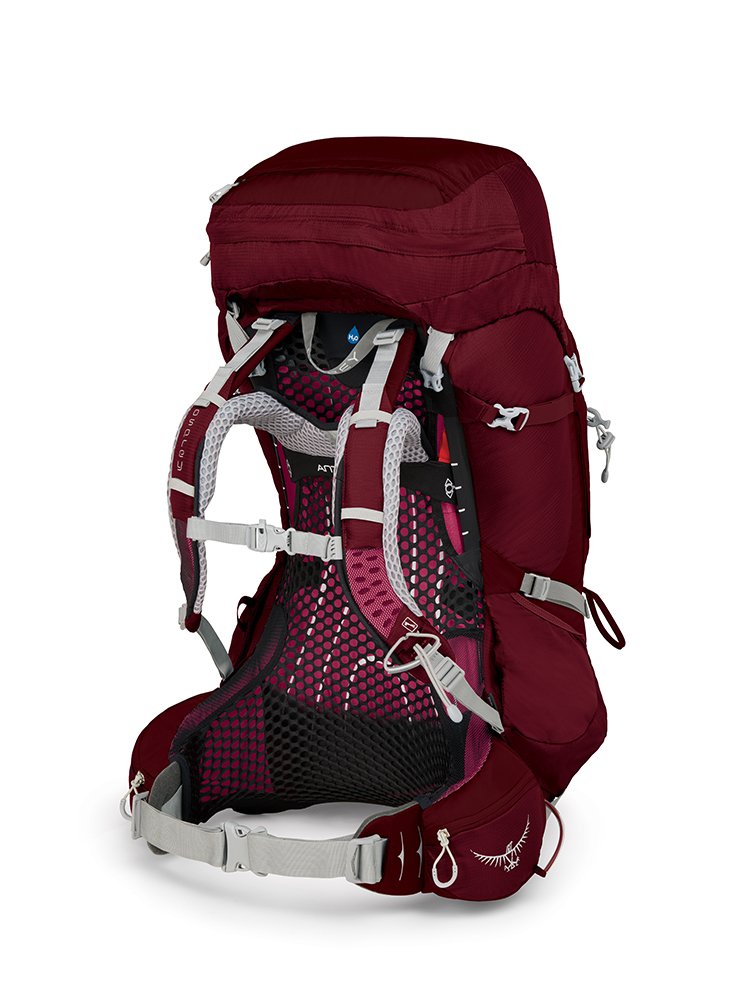 Osprey Packs Pack Aura Ag 65 Backpack, Gamma Red, X-Small - backpacks4less.com