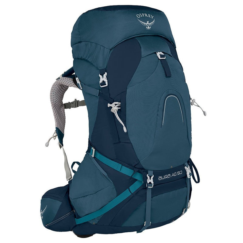 Osprey Aura AG 50 Backpack - Women's Challenger Blue Small - backpacks4less.com