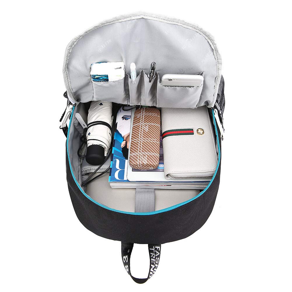 Stranger Things Backpack with USB Charging Port School Boys Girls Book –