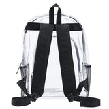 Heavy Duty Clear Backpack,Transparent Vinyl Backpack with Adjustable Straps, See Through Backpack for Work ,School,Security Travel and Sports - backpacks4less.com