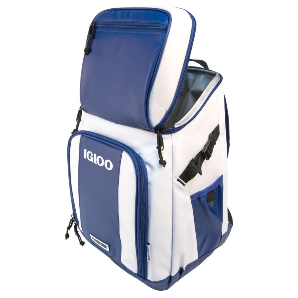Igloo Marine Backpack-White/Navy, White - backpacks4less.com
