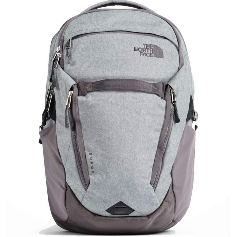 The North Face Women's Surge Laptop Backpack (Heather Rabbit Grey) - backpacks4less.com