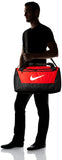 NIKE Brasilia Small Duffel - 9.0, University Red/Black/White, Misc - backpacks4less.com