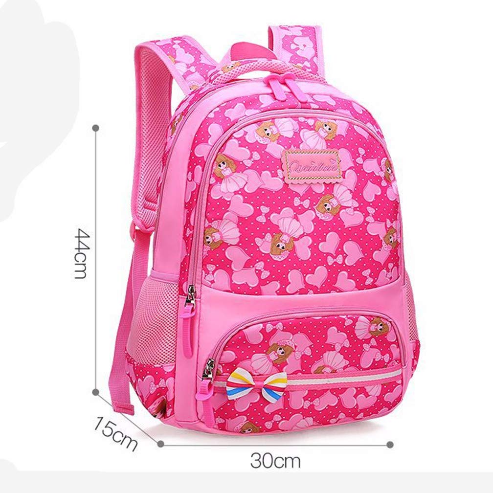 Ladyzone Camo School Backpack Lightweight Schoolbag Travel Camp Outdoor Daypack Bookbag for Your Children (Rosy) - backpacks4less.com