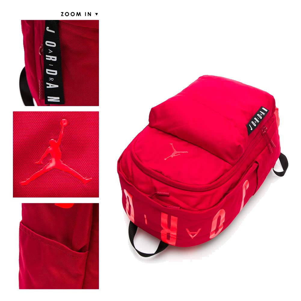 Nike Jordan Air Patrol Backpack (One Size, Gym Red) - backpacks4less.com