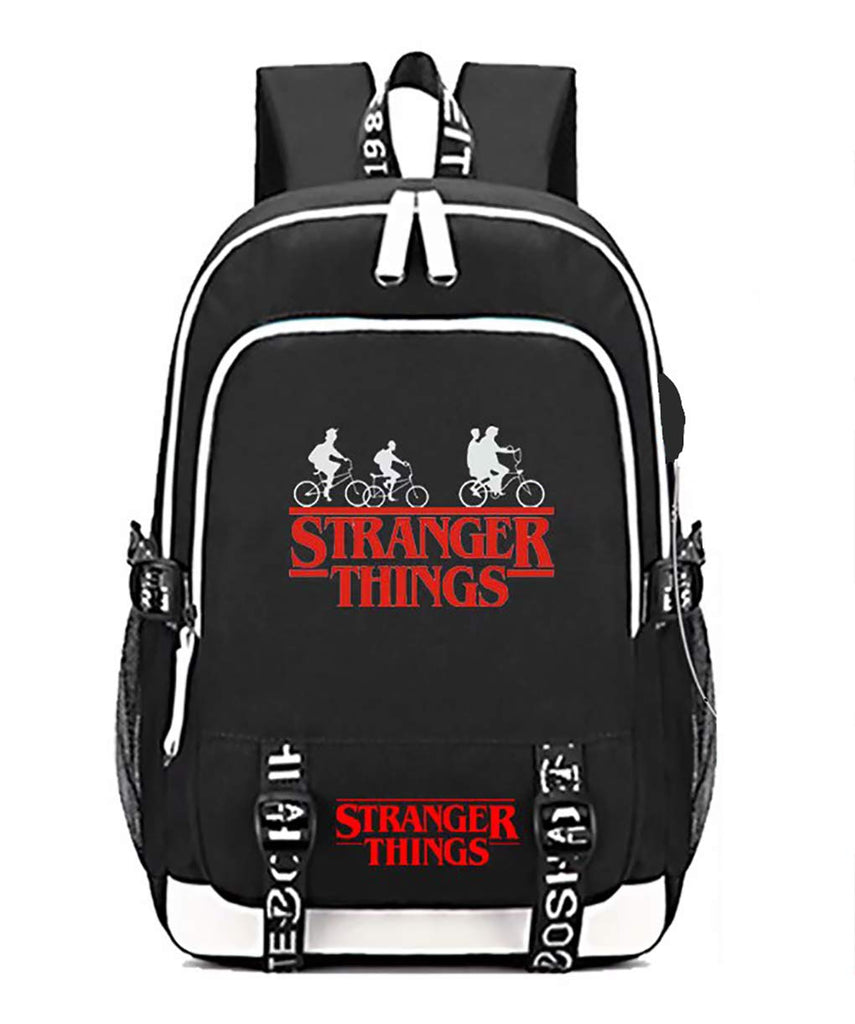 DarkT S-Stranger Thing-s Backpack, Luminous School Bag, Laptop Backpack With USB Charging Port, Unisex College Daypack - backpacks4less.com